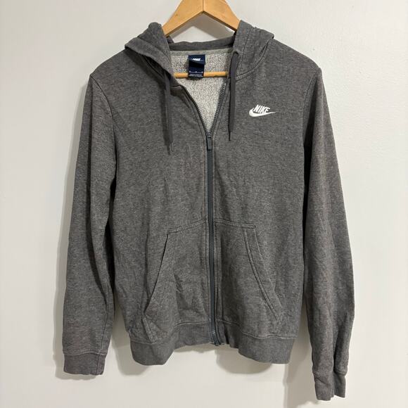 Nike Jackets & Blazers - Nike Women's Medium Gray Full Zip Hoodie Skater Athletic Streetwear